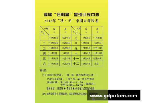 星光彩票青岛启明星篮球培训课程详细价格表及服务介绍 - 副本